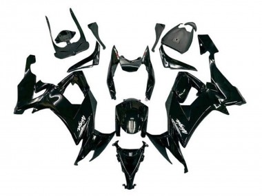 Glänzendes Schwarz Weiß Aufkleber 2008-2010 Kawasaki ZX10R Motorrad Verkleidung