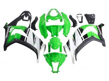 Grün Weiß Schwarz Streifen 2011-2015 Kawasaki ZX10R Motorrad Verkleidung