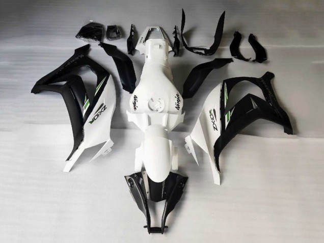 Weiß Schwarz Grün Streifen 2016-2020 Kawasaki ZX10R Motorrad Verkleidung