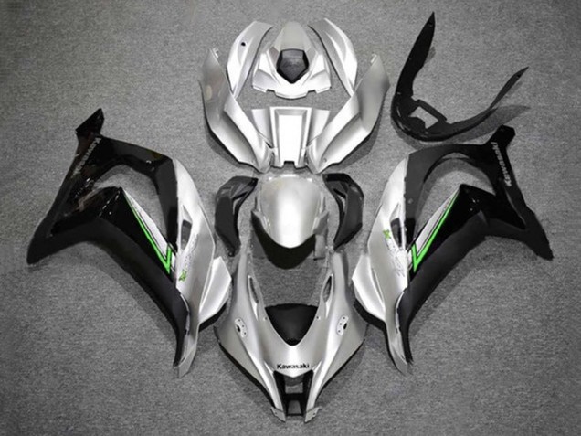 Silber Grün Schwarz 2016-2020 Kawasaki ZX10R Motorrad Verkleidung