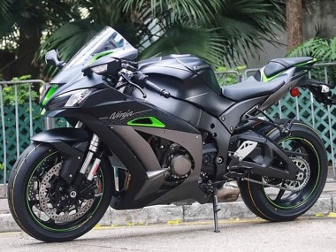 Matt Schwarz Grün Silber 2016-2020 Kawasaki ZX10R Motorrad Verkleidung
