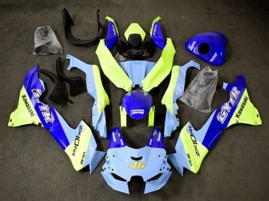 Blau Gelb GYTR 46 2021-2025 Kawasaki ZX10R Motorrad Verkleidung