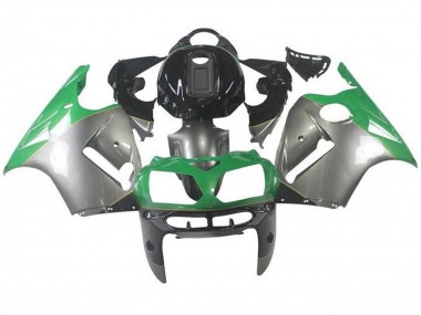 Silber Grün Schwarz 2000-2001 Kawasaki ZX12R Motorrad Verkleidung
