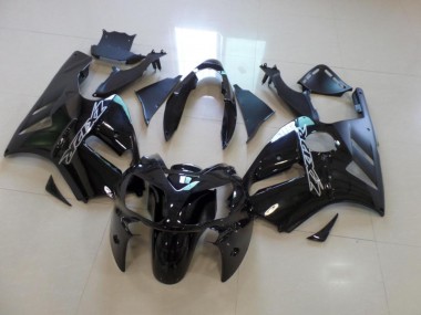 Glänzendes Schwarz Matt Schwarz 2002-2006 Kawasaki ZX12R Motorrad Verkleidung