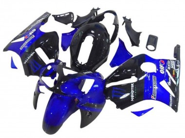 Blau Glänzendes Schwarz Elf Bridgestone Monster 2002-2006 Kawasaki ZX12R Motorrad Verkleidung
