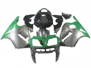 Silber Grün Schwarz 2002-2006 Kawasaki ZX12R Motorrad Verkleidung