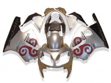 Silber Rot Schwarz 2002-2006 Kawasaki ZX12R Motorrad Verkleidung