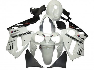 Perl Weiß Schwarz Elf Monster 2002-2006 Kawasaki ZX12R Motorrad Verkleidung