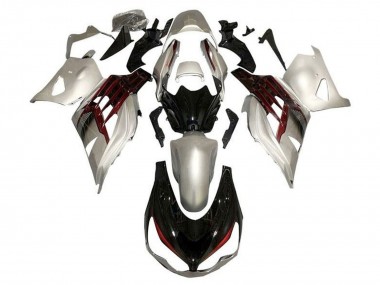 Silber Glänzendes Schwarz Rot 2012-2024 Kawasaki ZX14R ZZR1400 Motorrad Verkleidung
