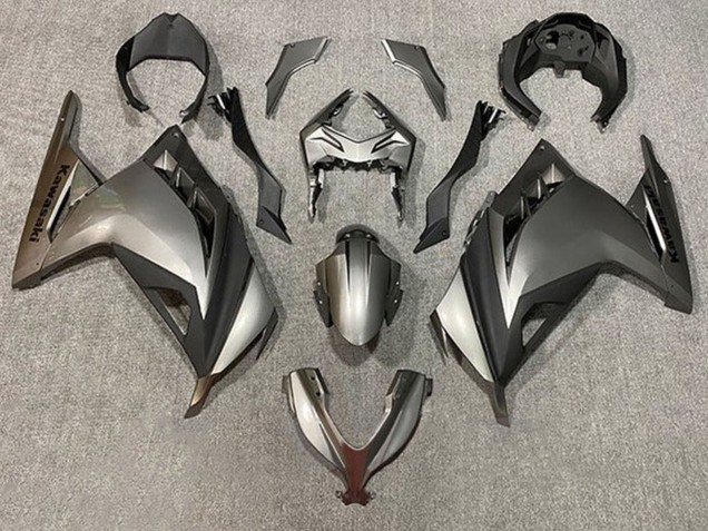 Silber Matt Schwarz 2013-2024 Kawasaki EX300 Motorrad Verkleidung