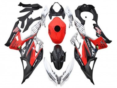 Weiß Rot Schwarz 2018-2024 Kawasaki Ninja 400 Motorrad Verkleidung