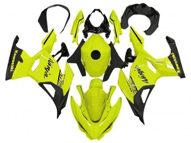 Neon Gelb Schwarz 2018-2024 Kawasaki Ninja 400 Motorrad Verkleidung
