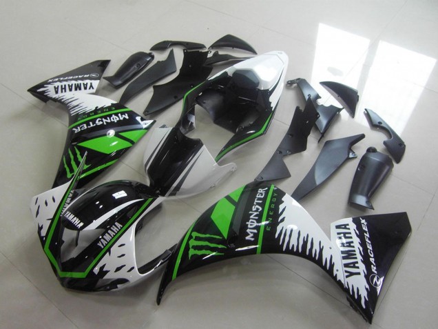 Weiß Schwarz Grün Monster 2012-2014 Yamaha YZF R1 Motorrad Verkleidung