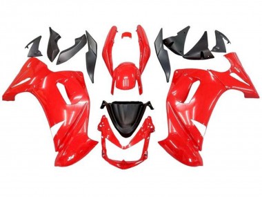 Rot Schwarz 2006-2008 Kawasaki Ninja 650 EX650 Motorrad Verkleidung