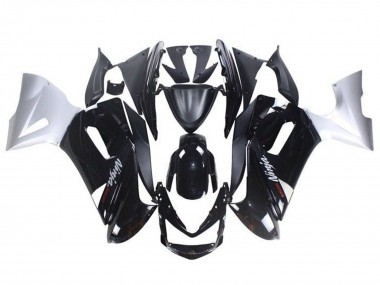 Glänzendes Schwarz Weiß 2006-2008 Kawasaki Ninja 650 EX650 Motorrad Verkleidung