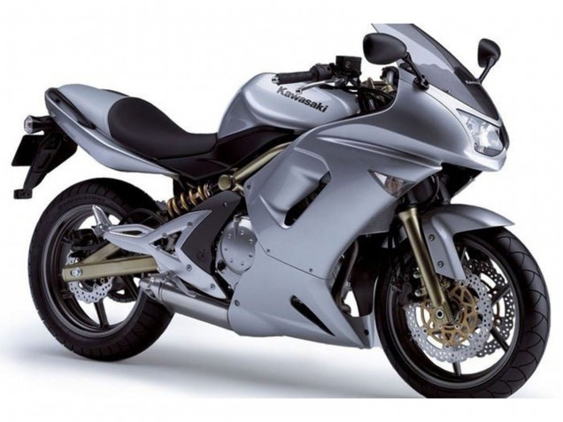 Metallisch Silber 2006-2008 Kawasaki Ninja 650 EX650 Motorrad Verkleidung