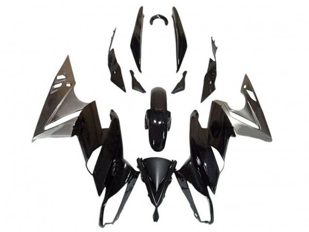 Glänzendes Schwarz Silber 2009-2011 Kawasaki Ninja 650 EX650 Motorrad Verkleidung