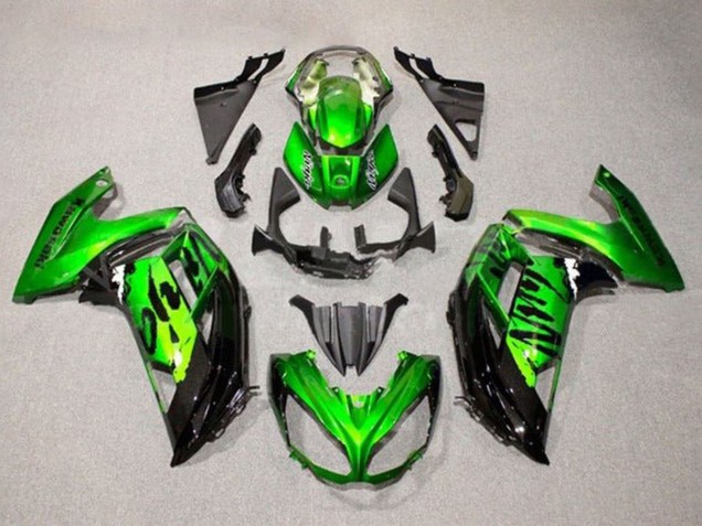 Grün Glänzendes Schwarz 2012-2016 Kawasaki Ninja 650 EX650 Motorrad Verkleidung