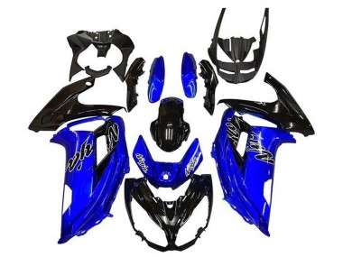 Blau Glänzendes Schwarz 2012-2016 Kawasaki Ninja 650 EX650 Motorrad Verkleidung