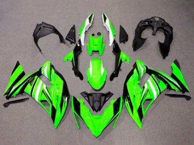 Grün Weiß Schwarz Streifen 2017-2019 Kawasaki Ninja 650 EX650 Motorrad Verkleidung