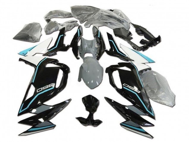 Weiss Blau Glanzendes Schwarz 2020-2025 Kawasaki Ninja 650 EX650 Motorrad Verkleidung