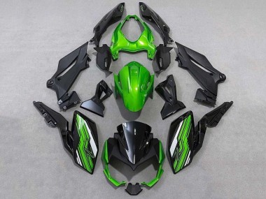 Grün Weiß Schwarz 2018-2024 Kawasaki Z400 Motorrad Verkleidung