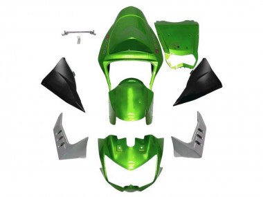 Grün Matt Schwarz 2003-2006 Kawasaki Z1000 Motorrad Verkleidung