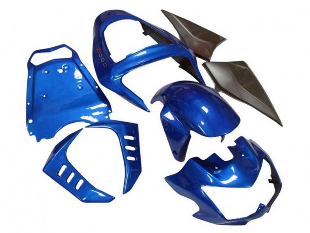Blau Matt Schwarz 2003-2006 Kawasaki Z1000 Motorrad Verkleidung
