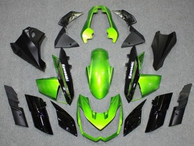 Grün Schwarz 2010-2013 Kawasaki Z1000 Motorrad Verkleidung