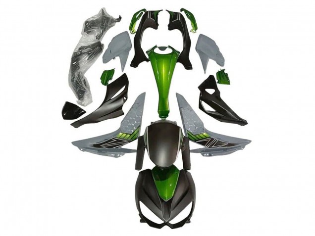 Grün Grau Matt Schwarz 2014-2019 Kawasaki Z1000 Motorrad Verkleidung