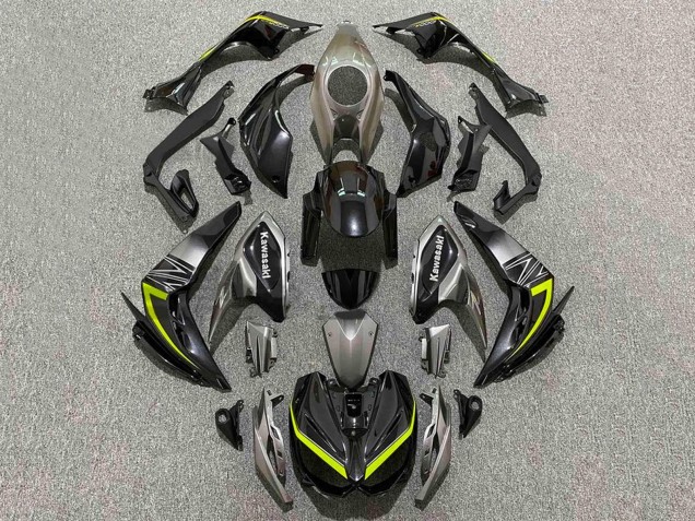 Schwarz Grau Gelb 2014-2019 Kawasaki Z1000 Motorrad Verkleidung