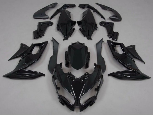 Glänzendes Schwarz 2015-2021 Kawasaki Versys 650 Motorrad Verkleidung