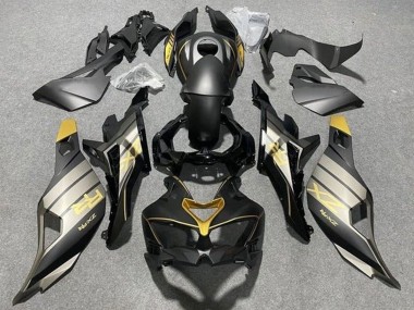 Matt Schwarz Grau Gold Glänzendes Schwarz 2019-2025 Kawasaki ZX25R ZX-25R Motorrad Verkleidung