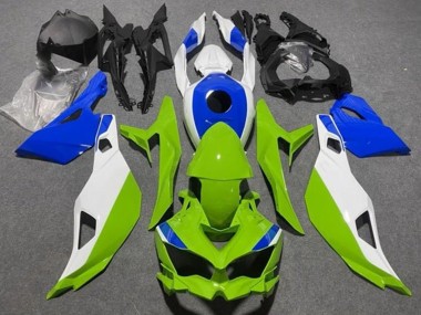 Weiß Blau Grün 2019-2025 Kawasaki ZX25R ZX-25R Motorrad Verkleidung
