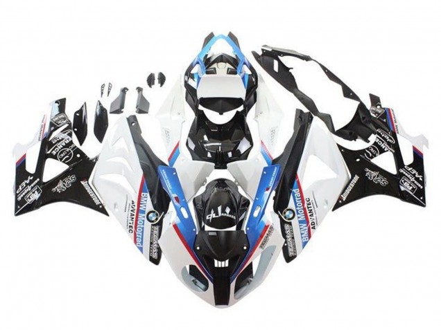 Weiß Rot Blau Glänzendes Schwarz Motorrad 2009-2014 BMW S1000RR Motorrad Verkleidung