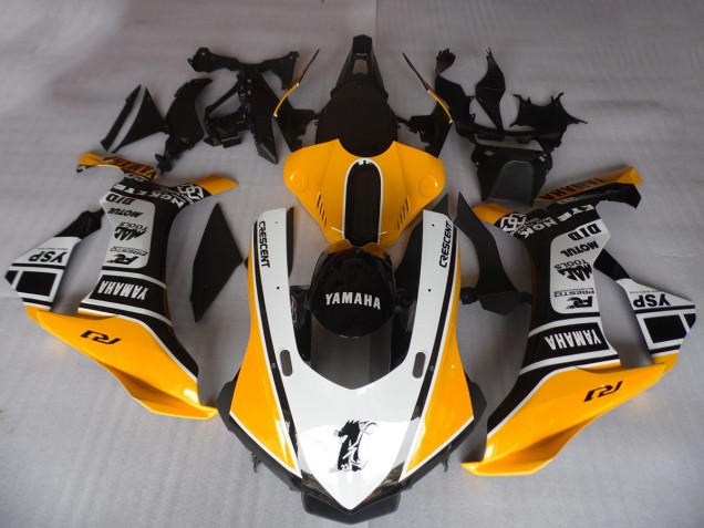 Orange Weiß Schwarz Motul YSP 2015-2019 Yamaha YZF R1 Motorrad Verkleidung