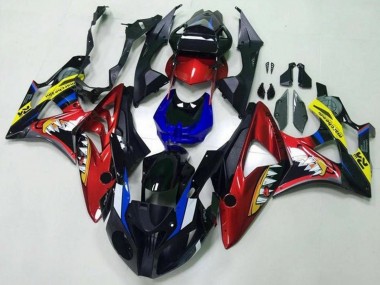 Rot Blau Gelb Schwarz Hai 2009-2014 BMW S1000RR Motorrad Verkleidung