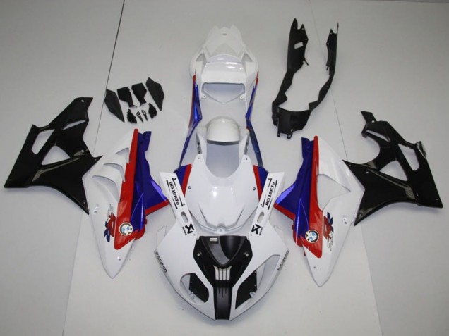 Weiß Rot Blau Glänzendes Schwarz 2009-2014 BMW S1000RR Komplette Abs Verkleidung Kit