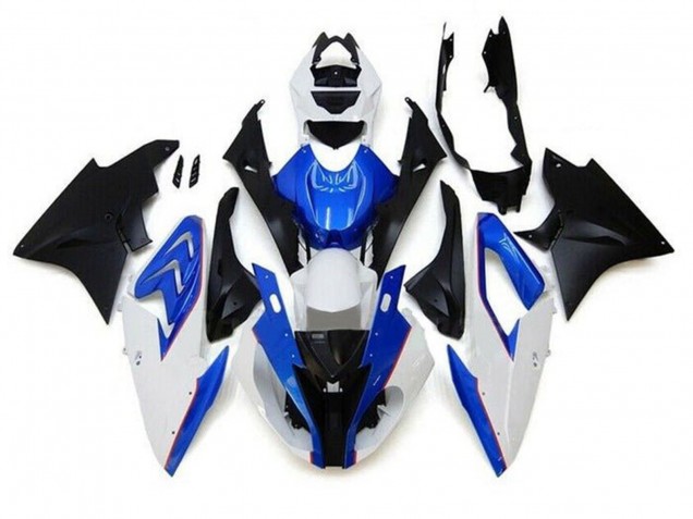 Weiß Blau Matt Schwarz 2015-2016 BMW S1000RR Motorrad Verkleidung