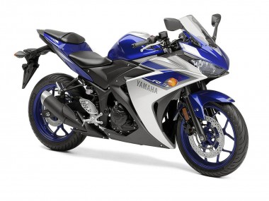 Silber Blau Schwarz 2015-2018 Yamaha YZF R3 Motorrad Verkleidung