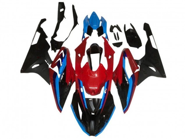 Rot Blau Schwarz Streifen 2015-2016 BMW S1000RR Motorrad Verkleidung