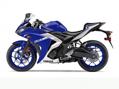 Blau Weiß 2015-2018 Yamaha YZF R3 Motorrad Verkleidung
