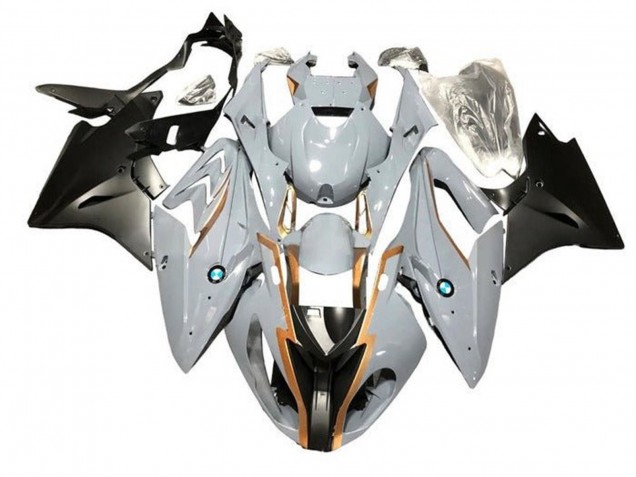 Nardo Grau Gold Matt Schwarz 2015-2016 BMW S1000RR Motorrad Verkleidung