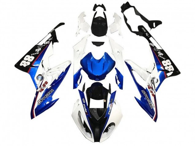 Weiß Blau Schwarz 2017-2018 BMW S1000RR Motorrad Verkleidung