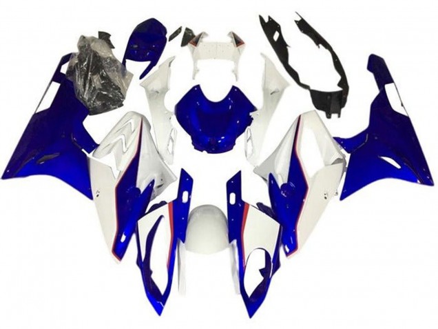 Weiß Blau Rot Pinstreifen 2017-2018 BMW S1000RR Motorrad Verkleidung