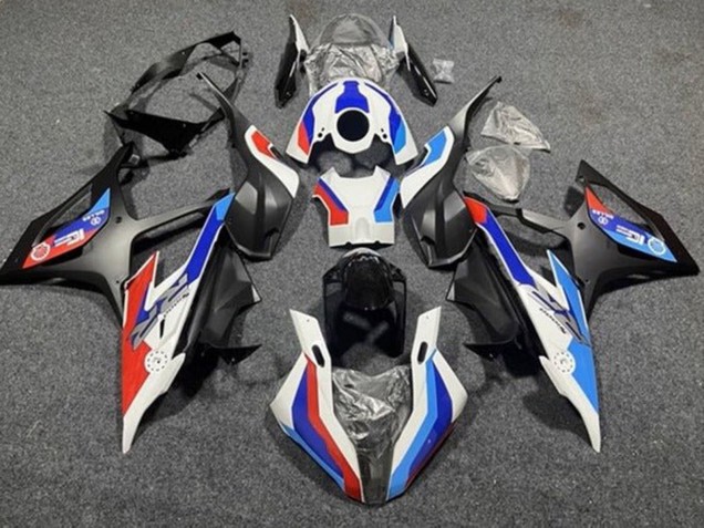 Weiß Blau Matt Schwarz Rot 2019-2022 BMW S1000RR Motorrad Verkleidung