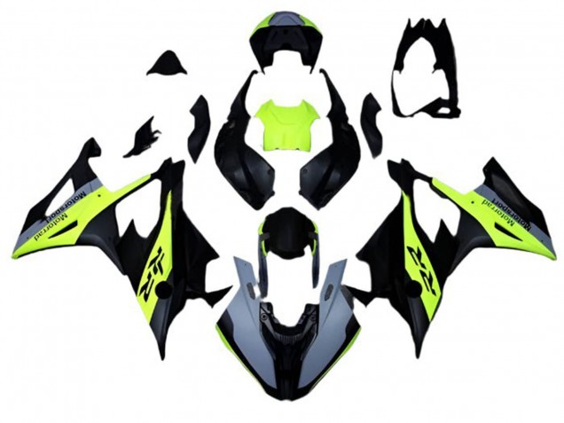 Matt Schwarz Grau Neon Gelb 2019-2022 BMW S1000RR Motorrad Verkleidung