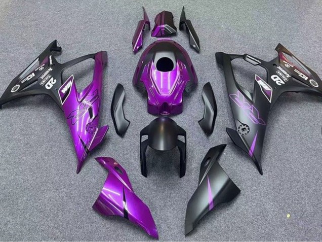 Matt Schwarz Lila 2019-2022 BMW S1000RR Motorrad Verkleidung