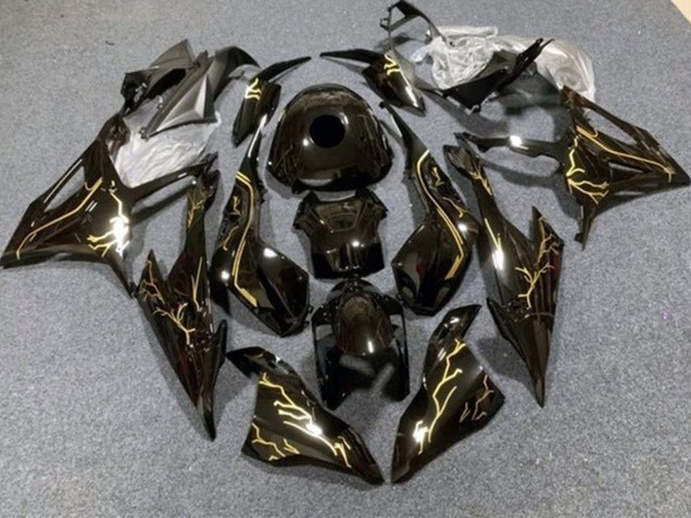 Schwarzes Gold 2019-2022 BMW S1000RR Motorrad Verkleidung