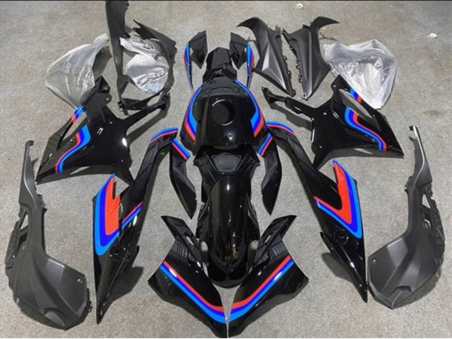 Schwarz Doppel blau Rot 2019-2022 BMW S1000RR Motorrad Verkleidung